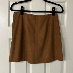 Abercrombie and fitch vegan suede skirt skort size M